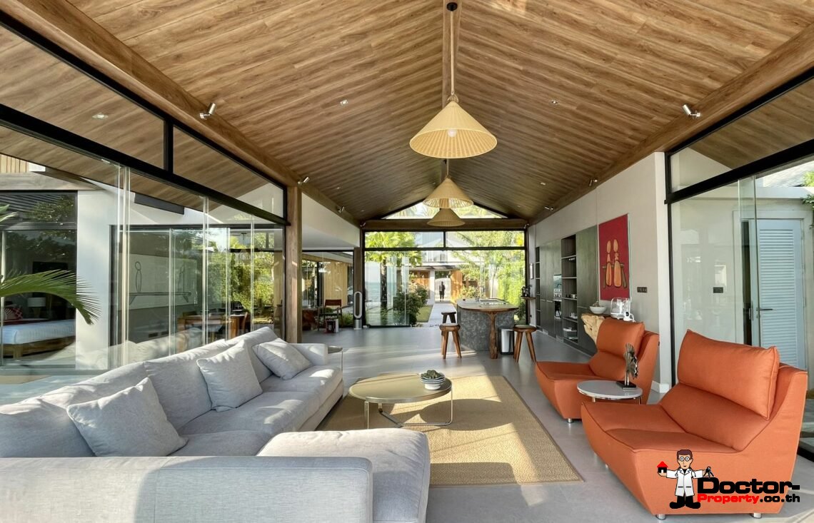 5 Bedroom Beachfront Villa – Na Mueang, Koh Samui – For Sale